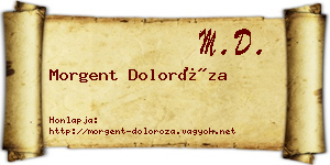 Morgent Doloróza névjegykártya